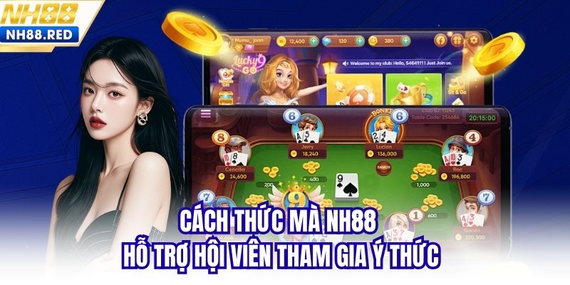 Cách thức mà NH88 hỗ trợ hội viên tham gia ý thức