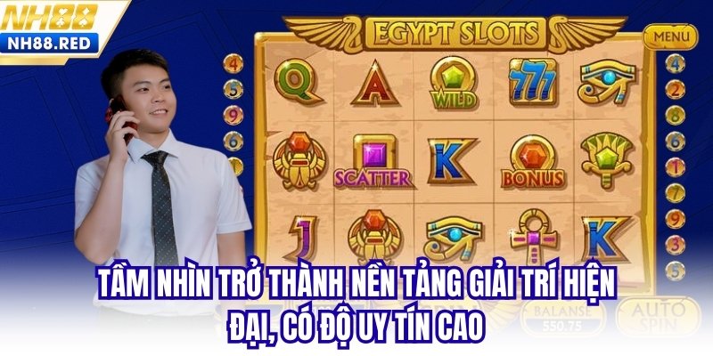 Tầm nhìn trở thành nền tảng giải trí hiện đại, có độ uy tín cao